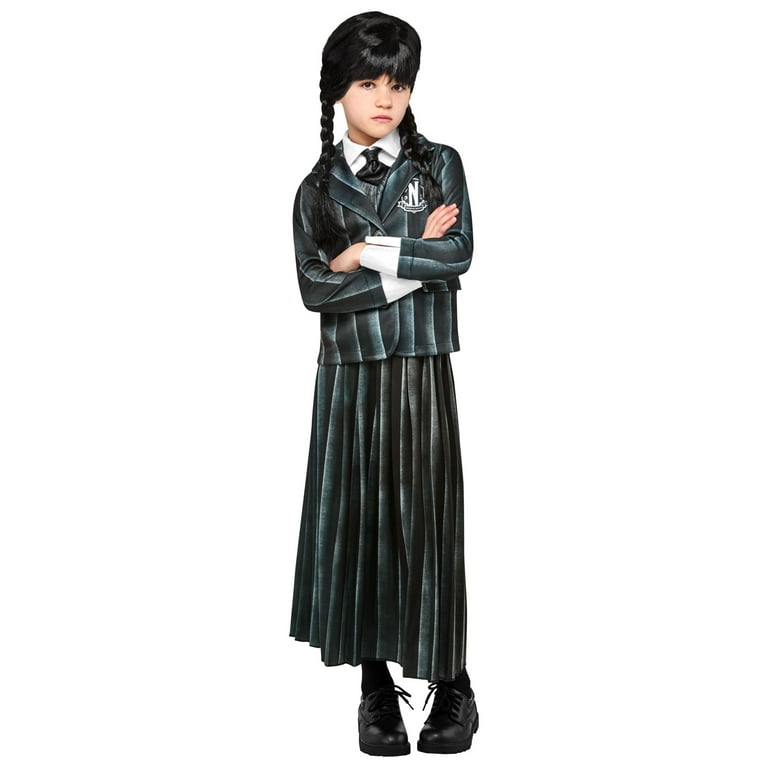 Halloween Costume, Wednesday Addams  Wednesday costume, Halloween outfits,  Wednesday addams halloween costume