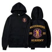 XIANQI Wednesday Addams Nevermore Academy Hoodie Long Sleeve Sweatshirts Men Women's Clothes