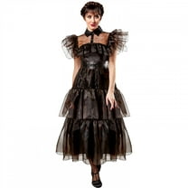 Wednesday Addams Nevermore Academy Rave'n Dance Costume for Women by Rubies, Small