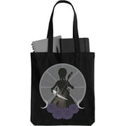 Wednesday Addams Playing Cello Black Canvas Tote Bag, Everyday Bag for Kids to Adults, Unisex, One Size