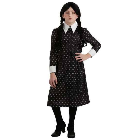 Wednesday Addams Polka Dot Girl's Costume Dress