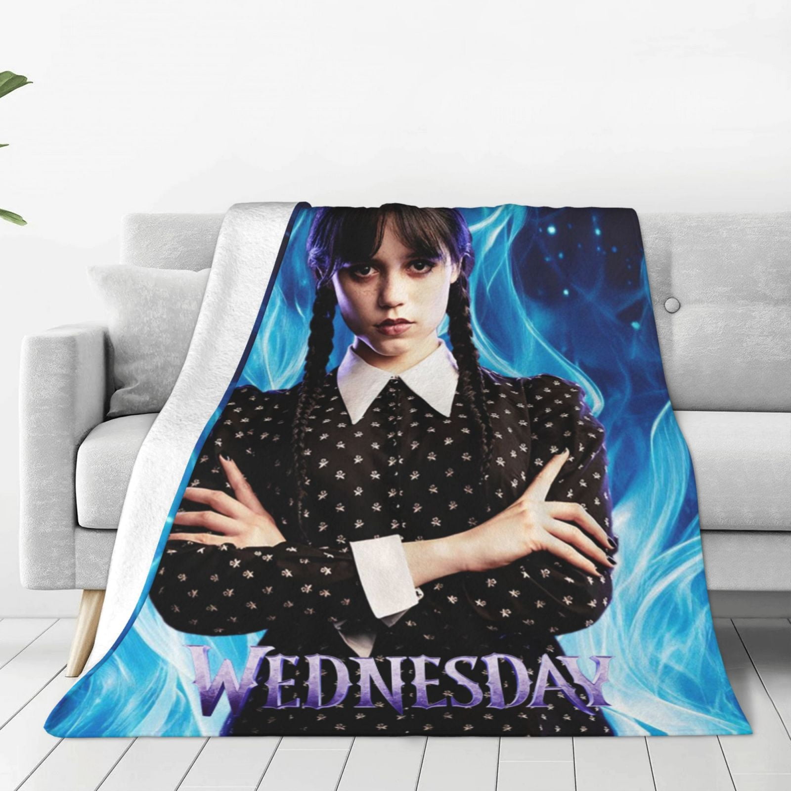 Wednesday Addams Throw Blanket Couch Bed Sofa Soft Lightweight Warm ...