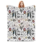 Wednesday Addams Throw Blanket, Ultra Soft Cozy Luxury Fleece Blanket For Couch Bed Sofa, Lightweight Warm Fuzzy Plush Blankets Bedding For All Season 60"x50"