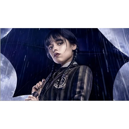 Wednesday Backdrop, Addams, wednesday Adams backdrop, music, series, wall decoration,movie, thing addams, party supplies, decorations, rain, its raining