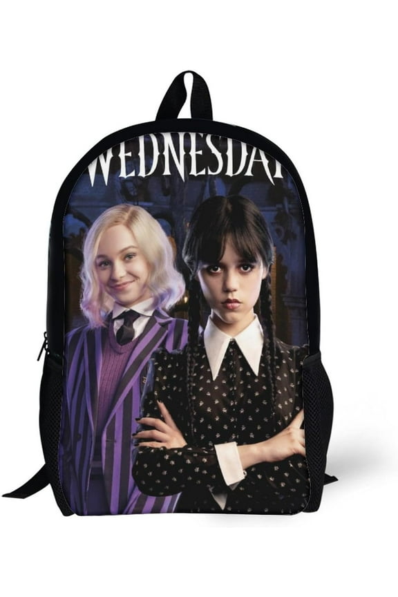 Wednesday Backpacks Basic Shoulder Daypack Bookbag Satchel Knapsack Rucksack-XTYD1874