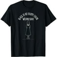 thumbnail image 1 of Wednesday Black Is My Happy Color Full Body Dark Silhouette T-Shirt, 1 of 4
