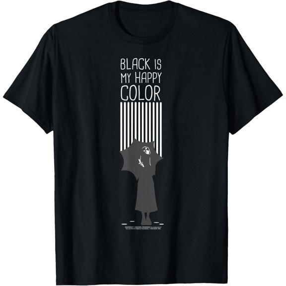 Wednesday Black Is My Happy Color Quote T-Shirt