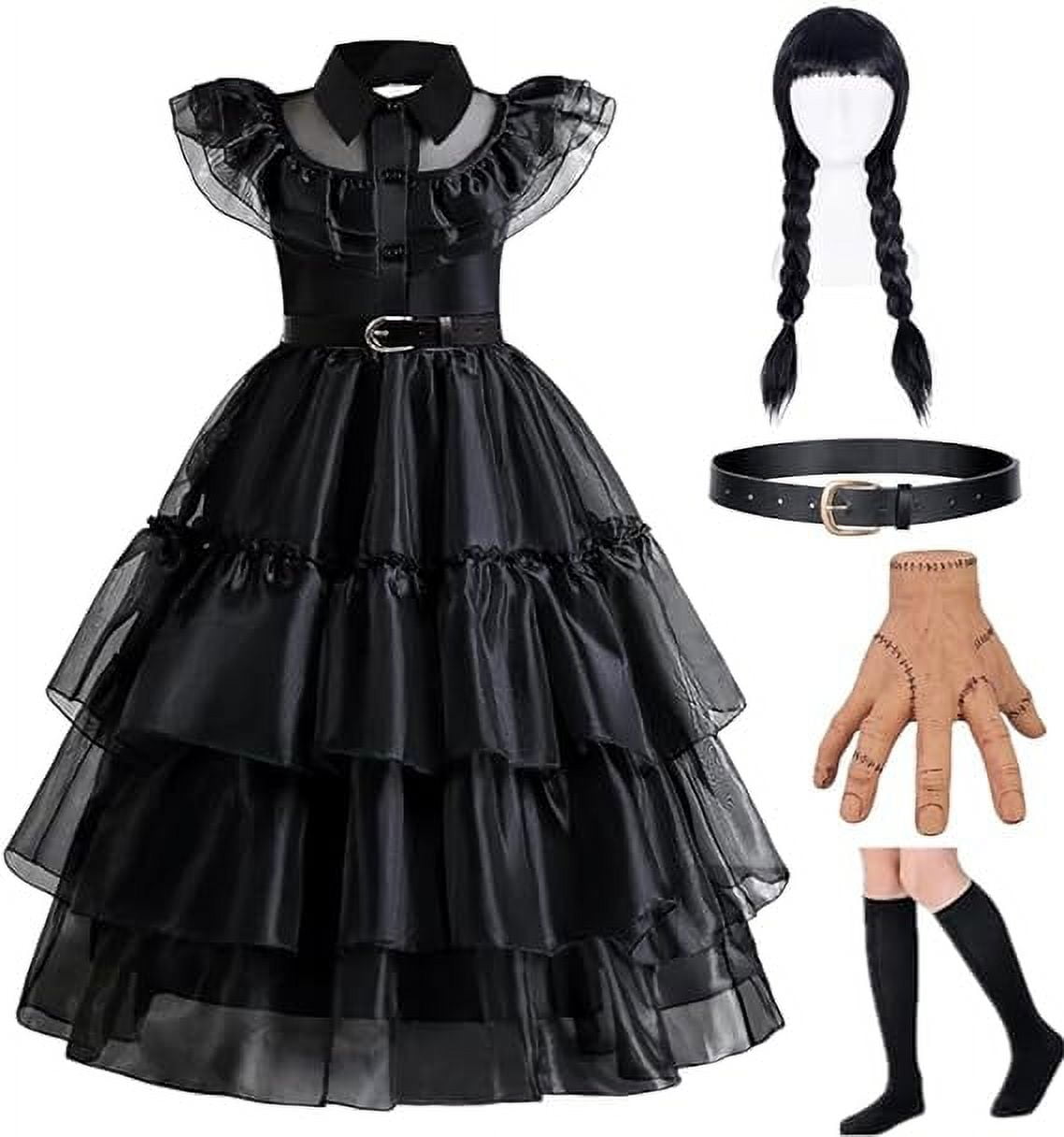 Wednesday Addams Wednesday Cosplay Costume Outfits Halloween Carnival Party  Suit