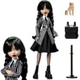 Wednesday Doll and Accessories, Wednesday Addams Collectible in