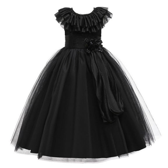 Wednesday Dress for Girls Kids Addams Family Cosplay Costume Outfit