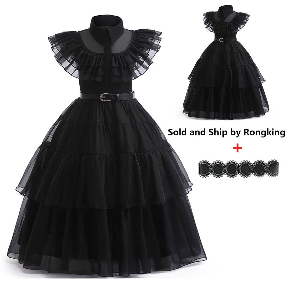 Wednesday Dress for Girls Kids Addams Family Cosplay Jordan | Ubuy Wednesday Dress for Girls Kids Addams Family Cosplay Jordan | Ubuy