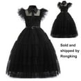 thumbnail image 1 of Black Dress for Girls Kids Halloween Movie Cosplay Costume Outfit, 1 of 9