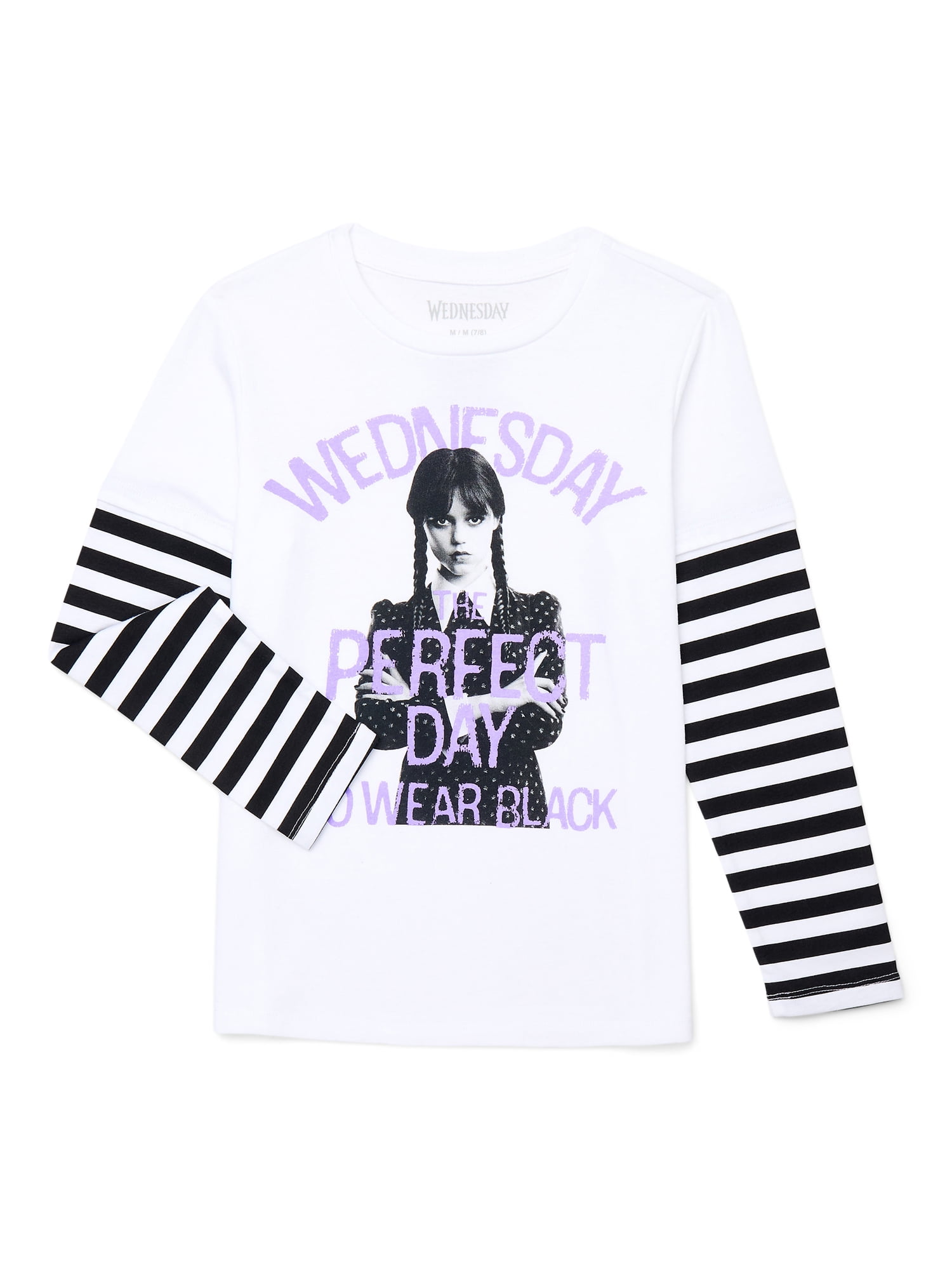 Katie HORROR LOGO long tee ✝️Wednesday Katie HORROR LOGO long tee ✝️Wednesday Katie