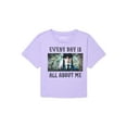 thumbnail image 1 of Wednesday Addams Girls Halloween Short Sleeve Graphic T-Shirt, Sizes 4-16, 1 of 3