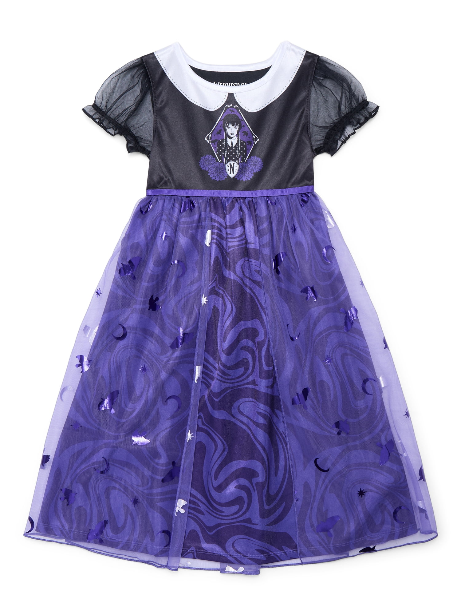 Wednesday Girls NightGown , Sizes 4-12