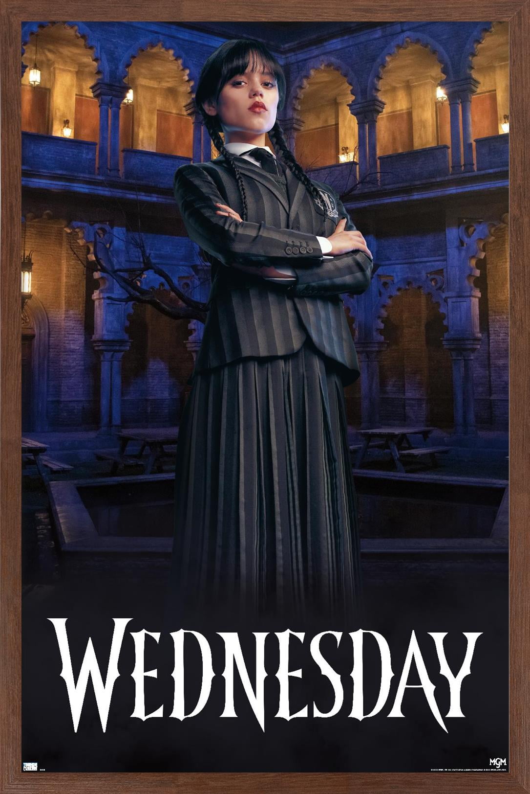 Wednesday - Portrait Wall Poster, 22.375" x 34" Framed