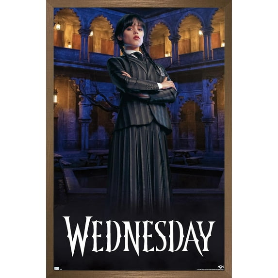 Wednesday - Portrait Wall Poster, 22.375" x 34" Framed