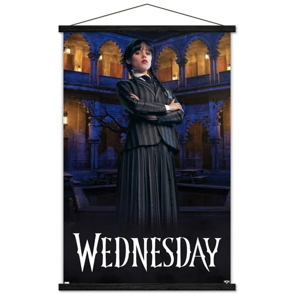 Wednesday - Portrait Wall Poster with Magnetic Frame, 22.375" x 34"