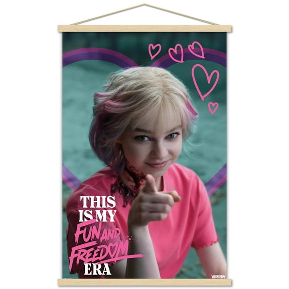 Wednesday: Season 2 (2025) - Enid Fun And Freedom Wall Poster with Magnetic Frame, 22.375" x 34"