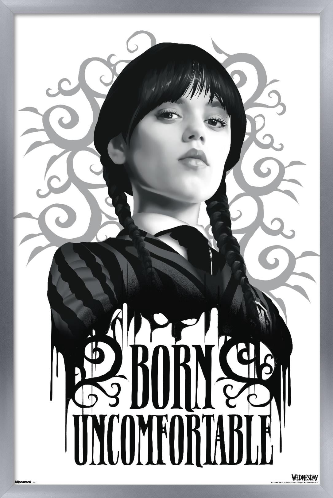 Wednesday: Season 2 (2025) - Wednesday Born Uncomfortable Wall Poster ...