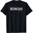 thumbnail image 1 of Wednesday Simple Text Logo T-Shirt, 1 of 4