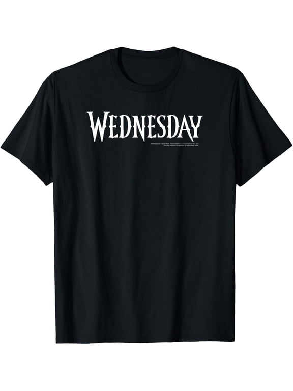 Wednesday Simple Text Logo T-Shirt