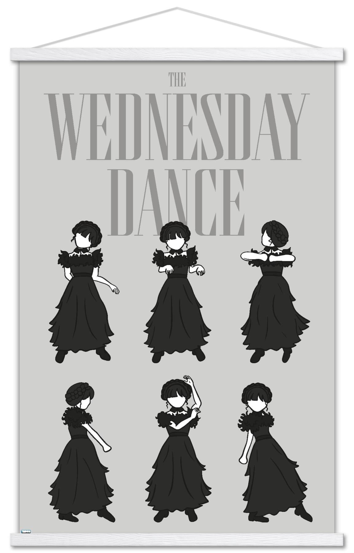 Wednesday Frame Wednesday - The Wednesday Dance Wall Poster with Magnetic Frame, 22.375 ...