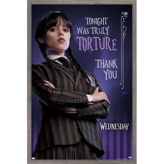 Wednesday - Torture Wall Poster, 14.725" x 22.375" Framed