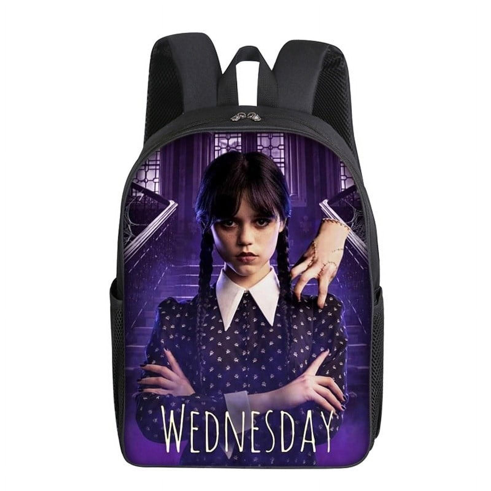 Wednesday Travel Bag Back to School Supplies, Cartoon Style Laptop ...