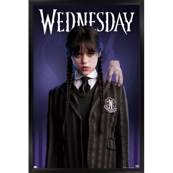 Wednesday - Wednesday and Thing Wall Poster, 22.375" x 34" Framed