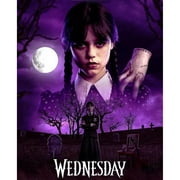 Wednesday diamond painting set (for adults) 5D DIY character diamond art set (for beginners) round full diamond diamond painting gemstone art crafts (home wall decoration gift)