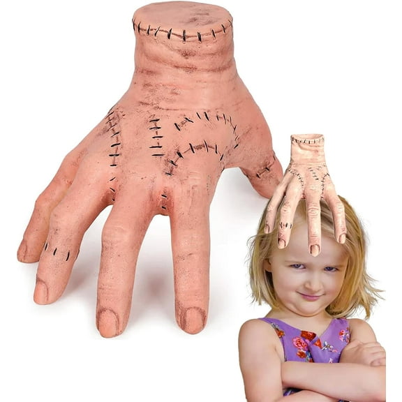 Wednesday Addams Family Decorations, The Thing Hand from Wednesday Addams, Hand Scary Props Decorations Halloween Gift for Fans, A Birthday Present for My Daughter