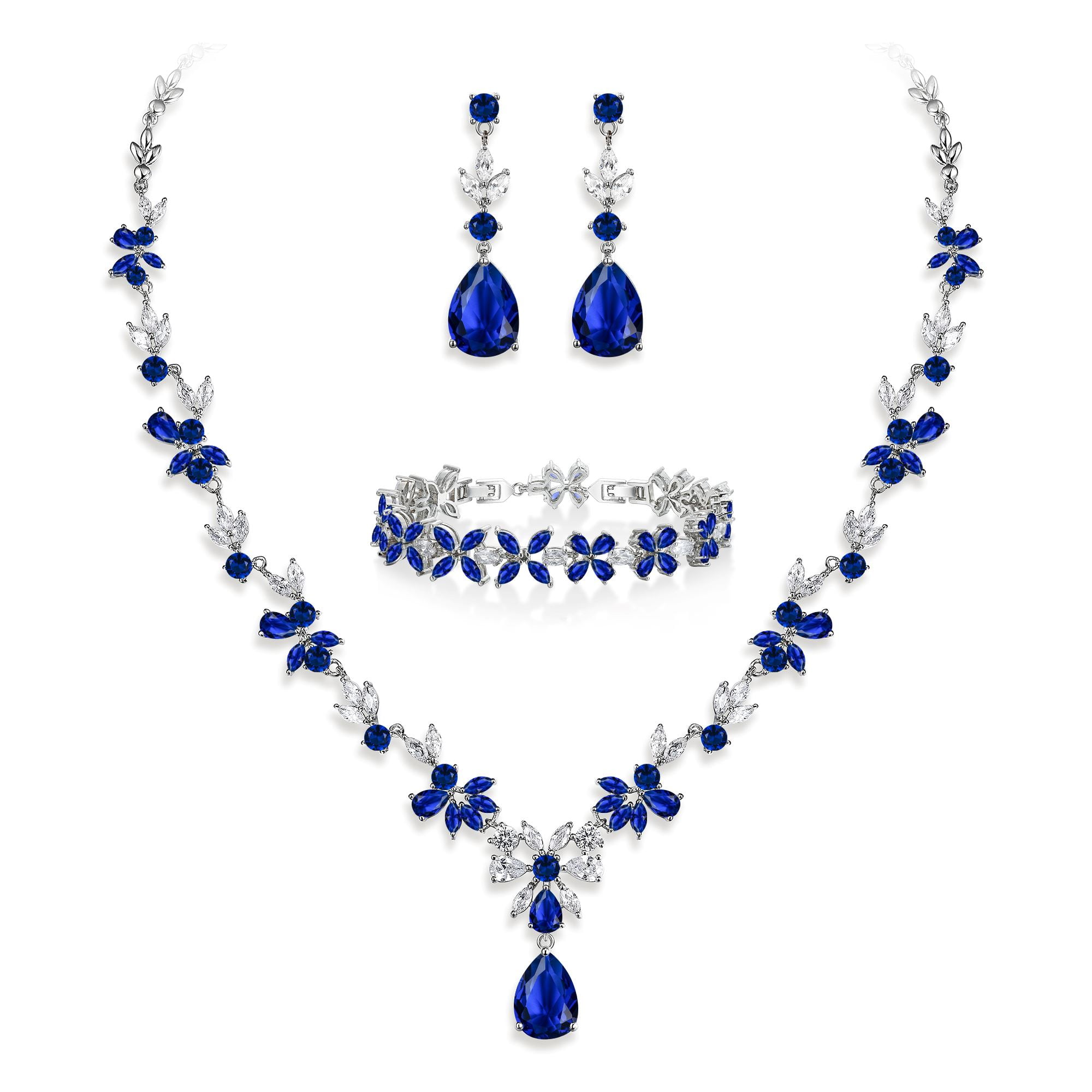 Jewelry Set GZWHD Wedding s For Bride Bridesmaid Women Cubic