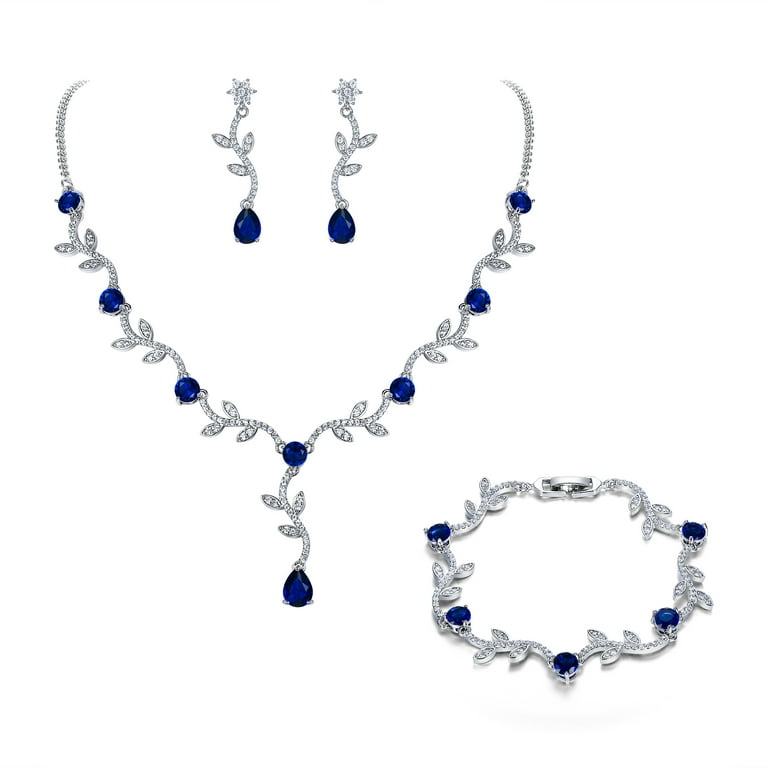 Cubic Zirconia Vine Dangle Flower Earrings Sterling Silver Cubic Zirconia Vine Dangle Flower Earrings Sterling Silver