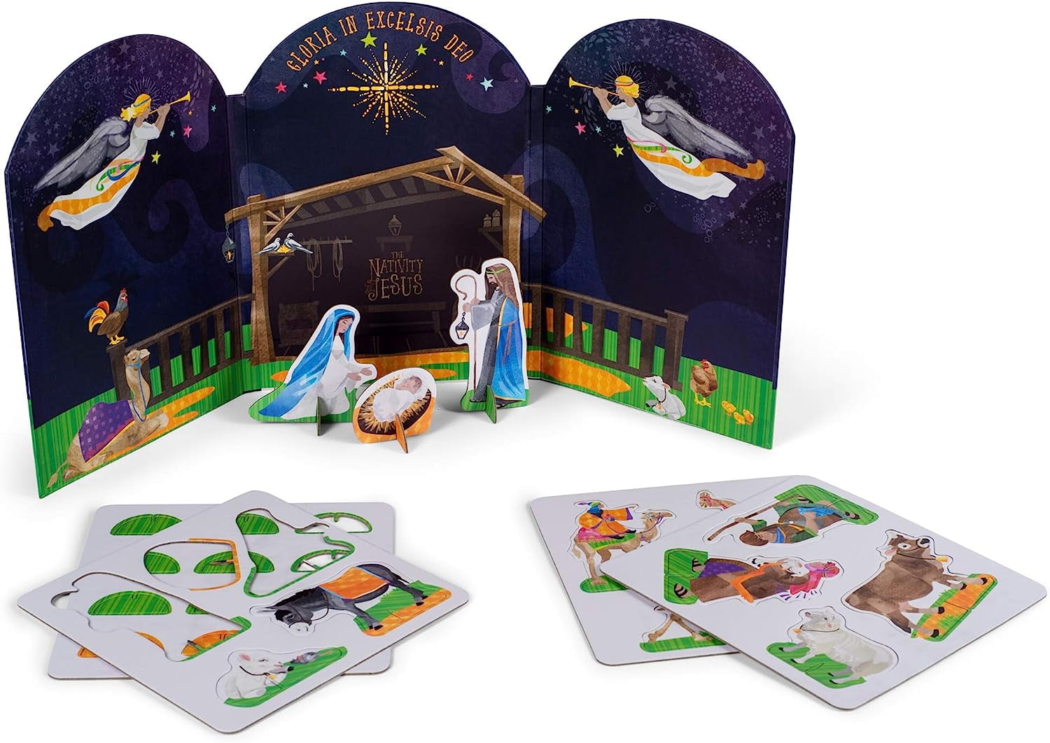 Wee Believers My Pop-Out Nativity 12 Piece Children's Christmas Activity Set 236