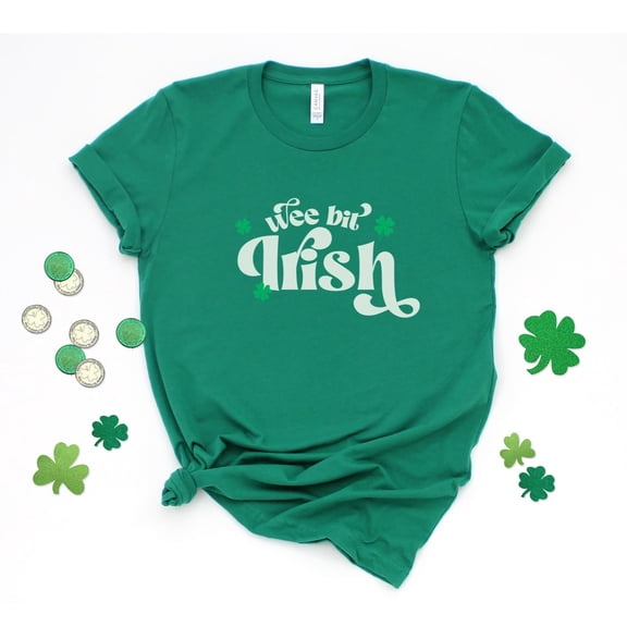 Wee Bit Irish Shirt, Retro St Patrick's Day T-Shirt, Irish Shirt, St Paddy's Day Tee, Irish , Unisex Shamrock Shirt, Lucky Tee Tshirt All Size S-5XL