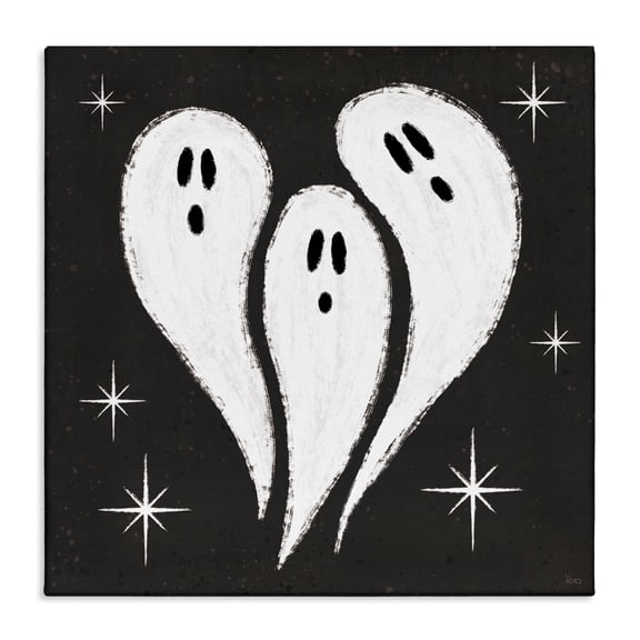 Stupell Industries Wee Bit Wicked Ghosts Canvas Wall Art, design by Veronique Charron, 36 x 36