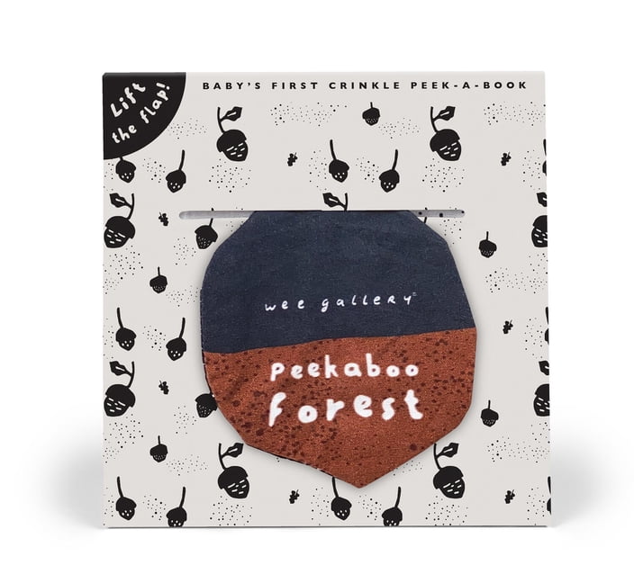 Wee Gallery Peekaboo Cloth Books Peekaboo Forest: Baby's First Crinkle Peek-A-Book - Lift the Flap!, Book 1, (Paperback)