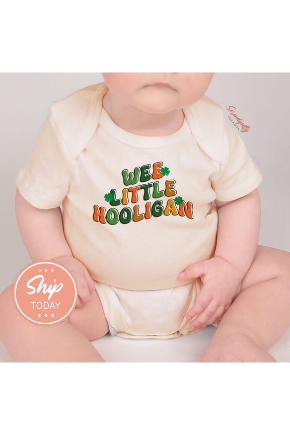 Wee Little Hooligan Baby Onesies, St Patrick'S Day Outfit, Irish Baby Clothes, Funny Baby Shower Gift, Unisex Baby Bodysuit Cute Baby Onesie, BABY BODYSUIT LAT 4424