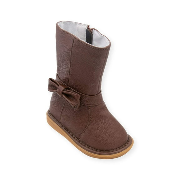 Wee Squeak Bow Boot Brown Size: 11, Color: Brown