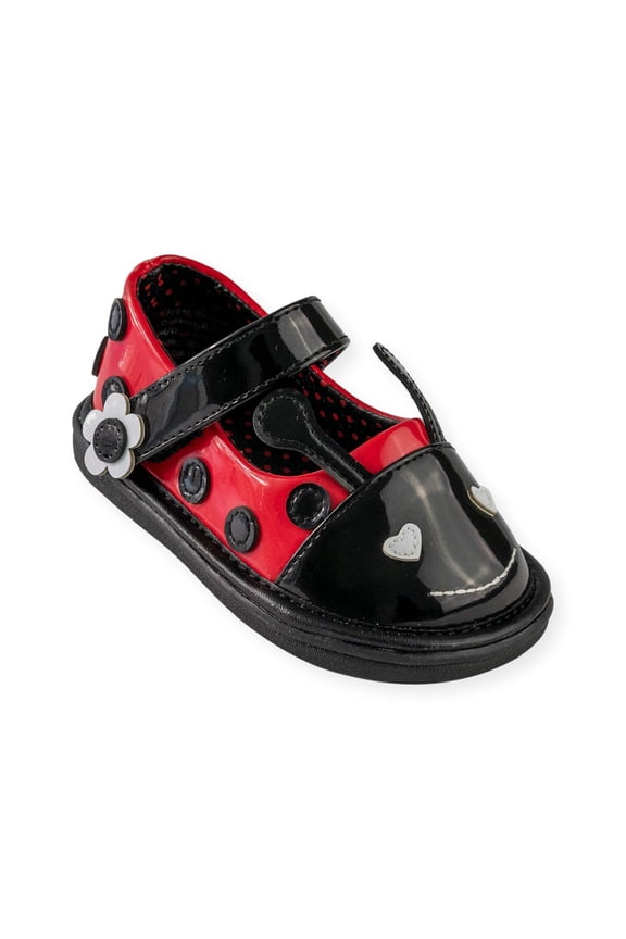 Lily the Ladybug Shoe Size: 7, Color: Black