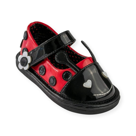 Wee Squeak Lily the Ladybug Shoe Size: 8, Color: Black