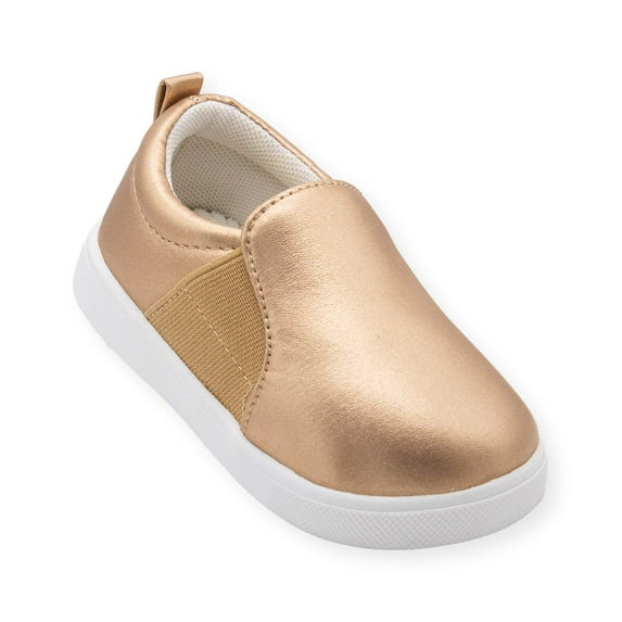 Wee Squeak Sadie Gold Slip-On Shoe Size: 5, Color: Gold