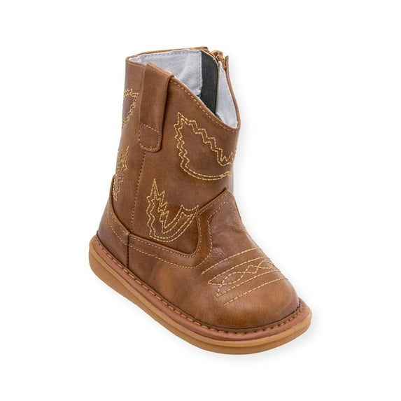 Wee Squeak Western Boot Brown Size: 3, Color: Brown