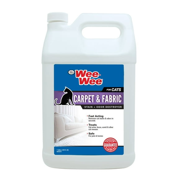 Wee-Wee Carpet & Fabric Stain and Odor Destroyer for Cats, 128 oz