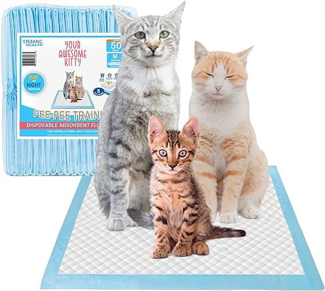 Wee Wee Training Pads, Pee Pads for Cats and Kittens, Super Absorbent