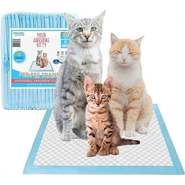 Wee Wee Training Pads, Pee Pads for Cats and Kittens, Super Absorbent