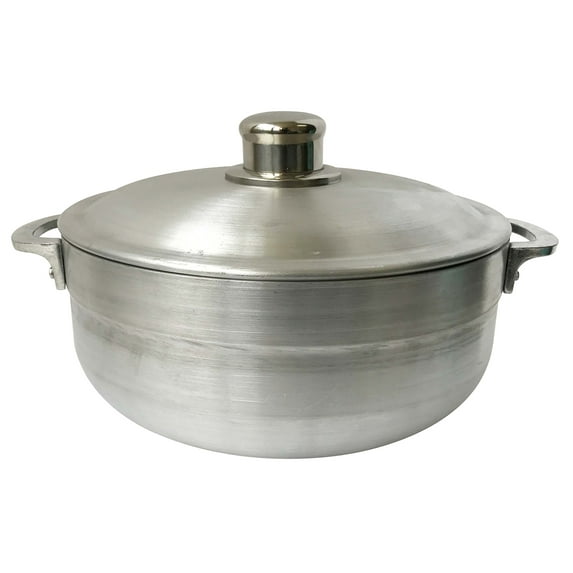 Wee's Beyond Heavy Gauge Caldero Dutch Oven with Aluminum Lid, 4.8 quart, Silver