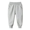 thumbnail image 1 of WeeBloom Boys Pants Thermal Winter Warm Solid Color Joggers Casual Sports Trousers Kids Toddler Youth Comfortable Dailywear Sweatpants 7-8 Years, 1 of 4