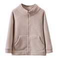 thumbnail image 1 of WeeBloom Jacket For Boys Coat Warm Hooded Fleece Dailywear Casual Outings Cozy Soft School Uniforms Ages 6-18 6-7 Years, 1 of 3